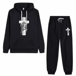 Christian Faith Cross Graphic Tracksuit Set 35 Christian Faith Cross Graphic Tracksuit Set -Lord's Guidance TracksuitStyle3Black 86722c33 536f 42ad aeb3 677940b2b91a