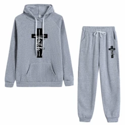 Christian Faith Cross Graphic Tracksuit Set 38 Christian Faith Cross Graphic Tracksuit Set -Lord's Guidance TracksuitStyle3Grey cacae140 e3e6 42eb ae17 53ab86a1df5f