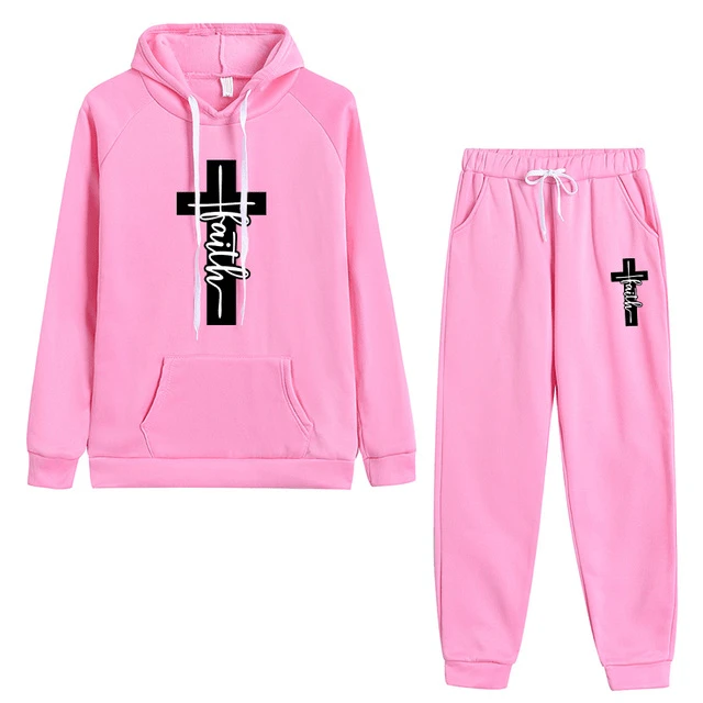 Christian Faith Cross Graphic Tracksuit Set 8 Christian Faith Cross Graphic Tracksuit Set - Image 7