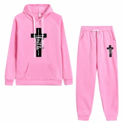 Christian Faith Cross Graphic Tracksuit Set 34 Christian Faith Cross Graphic Tracksuit Set -Lord's Guidance TracksuitStyle3Pink 878b4a84 a409 4c5d ba88 37564afc8395