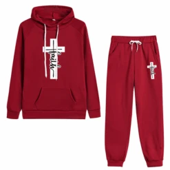 Christian Faith Cross Graphic Tracksuit Set 29 Christian Faith Cross Graphic Tracksuit Set -Lord's Guidance TracksuitStyle3Red ea93a477 7243 4b9d 8b05 ec72c9c98622