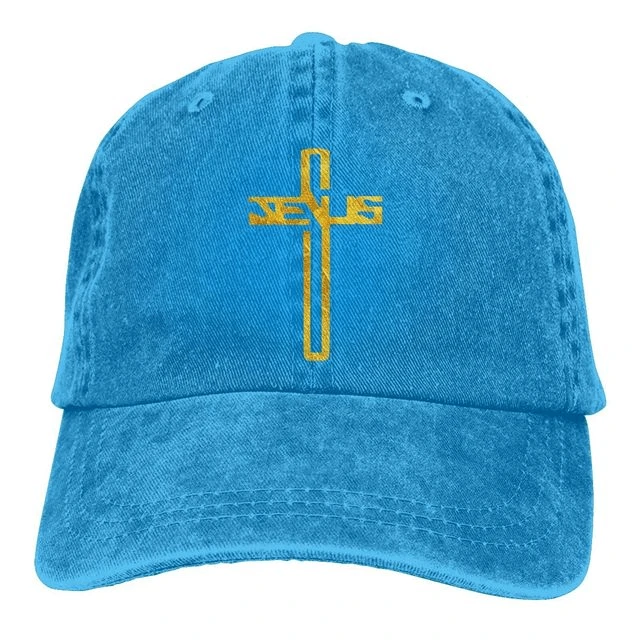 Jesus Cross Adjustable Baseball Cap 5 Jesus Cross Adjustable Baseball Cap - Image 3