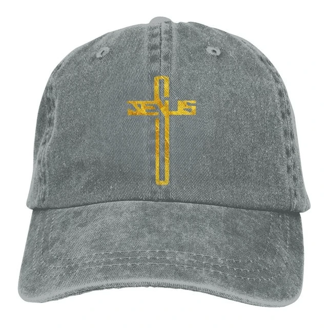 Jesus Cross Adjustable Baseball Cap 4 Jesus Cross Adjustable Baseball Cap - Image 2