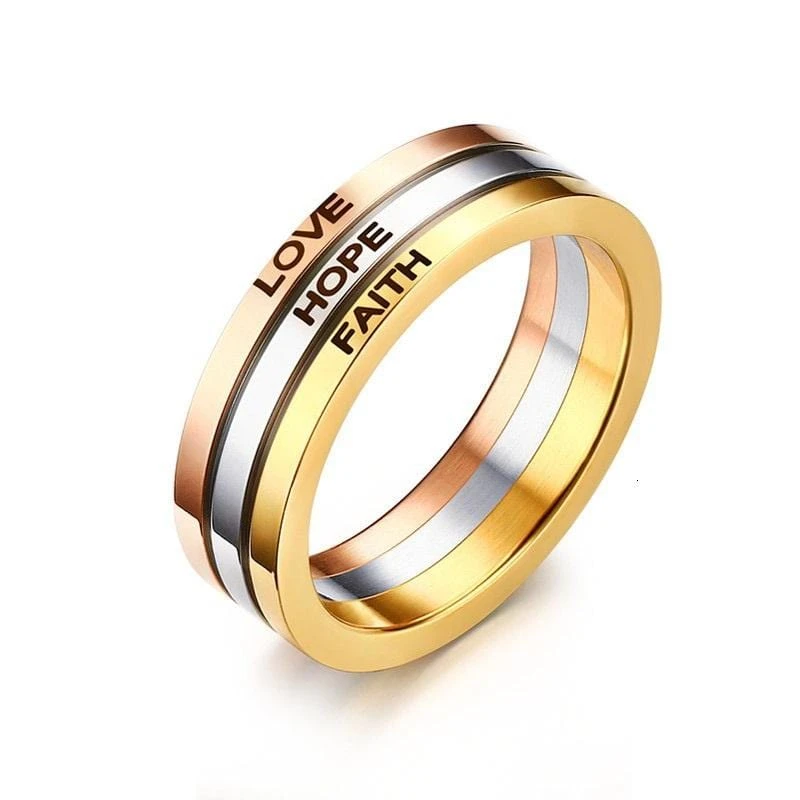 Christian Ring Faith Hope Love 3 Christian Ring Faith Hope Love
