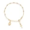 Women's Christian Bracelet With Cross And Virgin Mary Charms 1 Women's Christian Bracelet With Cross And Virgin Mary Charms -Lord's Guidance WomensCharmBracelet