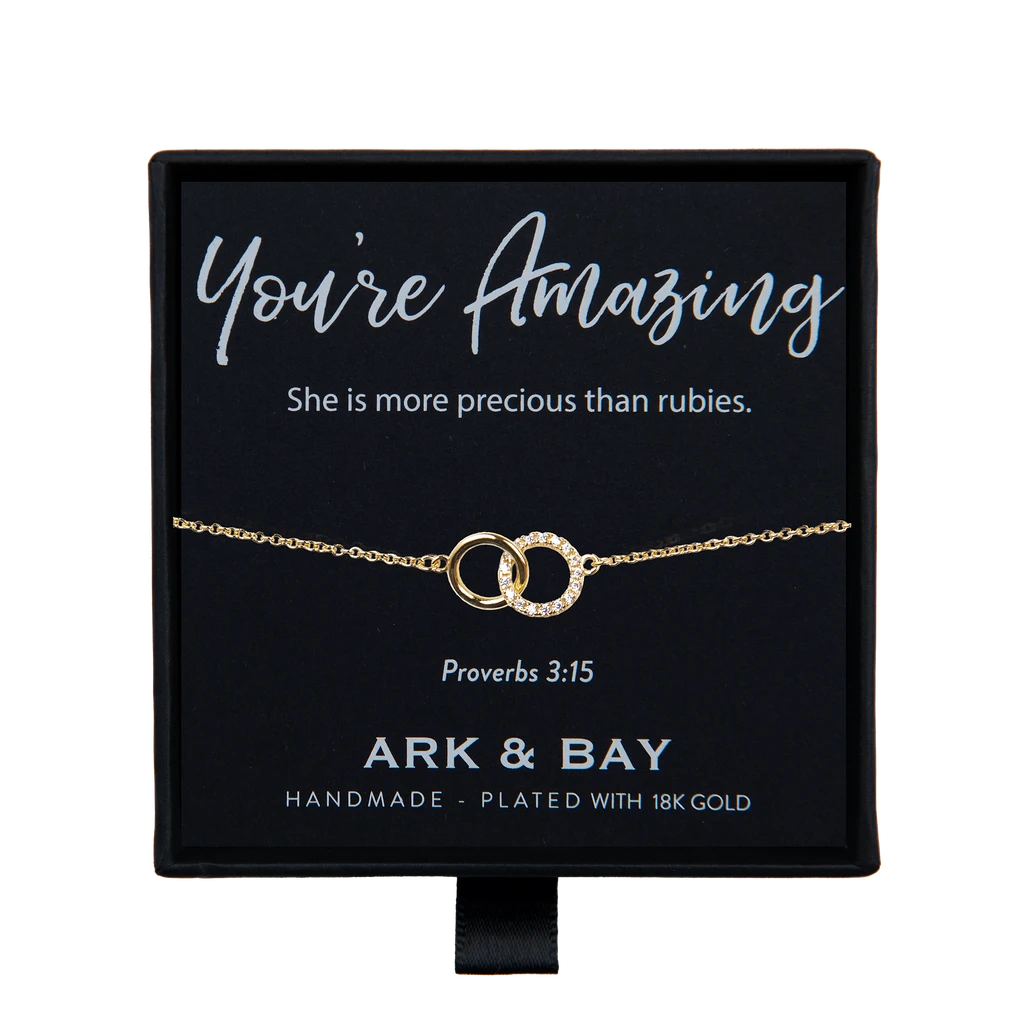 You're Amazing Double Circle Bracelet | Proverbs 3:15 3 You're Amazing Double Circle Bracelet | Proverbs 3:15