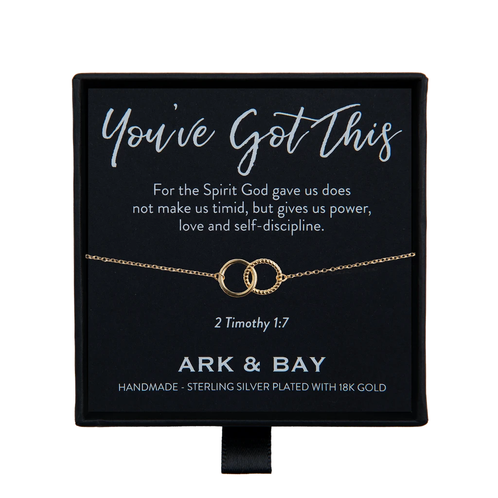 You've Got This! Double Circle Bracelet | 2 Timothy 1:7 3 You've Got This! Double Circle Bracelet | 2 Timothy 1:7