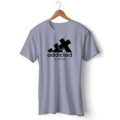 Christian T-Shirt Addicted To Jesus 11 Christian T-Shirt Addicted To Jesus -Lord's Guidance addicted to jesus t shirt gray black