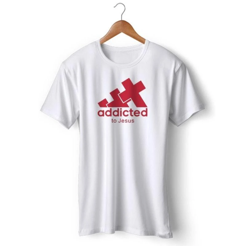 Christian T-Shirt Addicted To Jesus 4 Christian T-Shirt Addicted To Jesus - Image 2