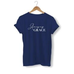 Christian T-Shirt Amazing Grace -Lord's Guidance amazing grace t shirt navy