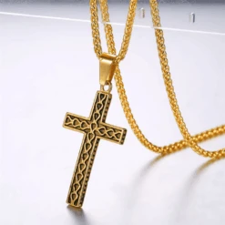 Men's Christian Necklace Ancient Cross -Lord's Guidance ancient cross necklaces lord s guidance