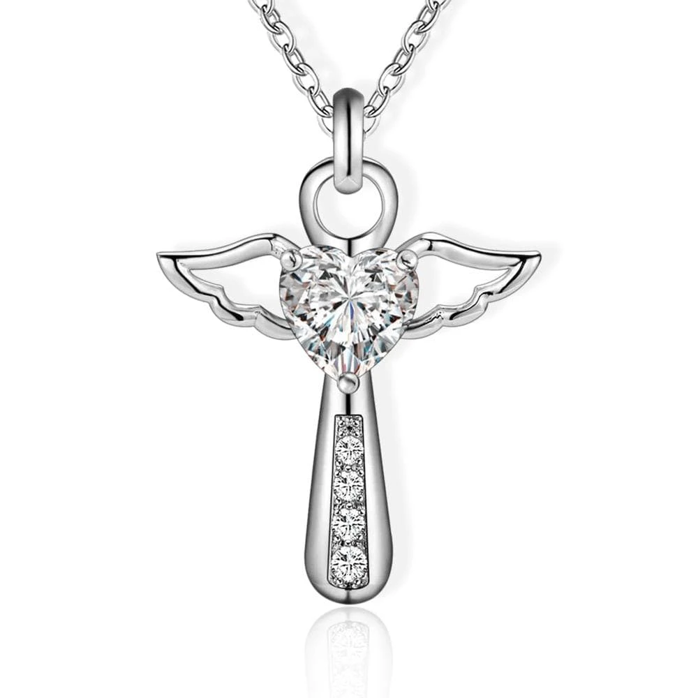 Women's Christian Necklace Angel Wings 3 Women's Christian Necklace Angel Wings