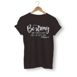 Christian T-Shirt Be Strong And Courageous 15 Christian T-Shirt Be Strong And Courageous -Lord's Guidance be strong and courageous womens t shirt black