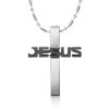 Men's Christian Necklace Jesus Name (Black) 1 Men's Christian Necklace Jesus Name (Black) -Lord's Guidance black Jesus Name Cross Necklace lord s guidance