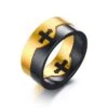 Christian Ring Black & Gold