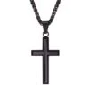 Men's Christian Necklace Black Cross 2 Men's Christian Necklace Black Cross -Lord's Guidance black cross necklace mens lord s guidance