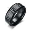 Christian Ring Lord's Prayer 1 Christian Ring Lord's Prayer -Lord's Guidance black lord s prayer ring lord guidance