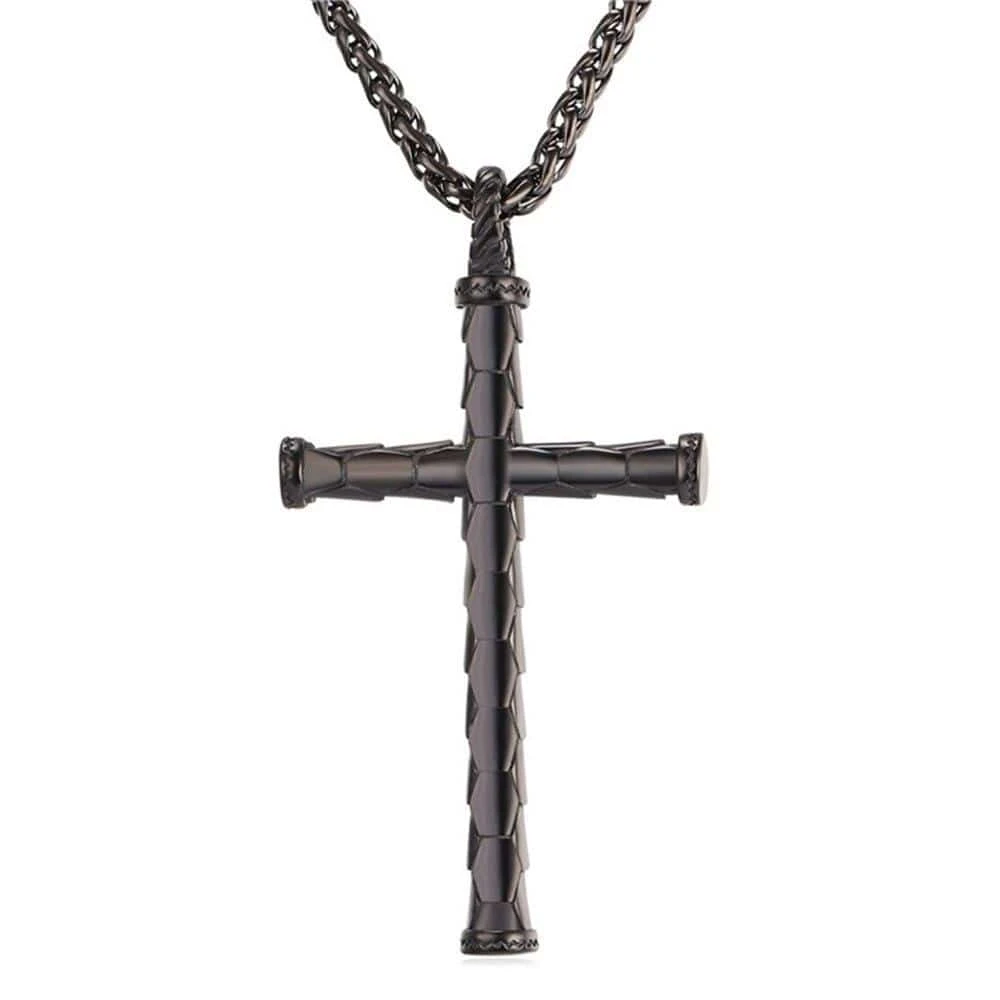 Men's Christian Necklace Rustic 3 Men's Christian Necklace Rustic