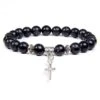 Cross Bead Bracelet Charm Black Stone 2 Cross Bead Bracelet Charm Black Stone -Lord's Guidance black stone cross charm bracelet lord s guidance