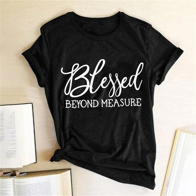 Christian T-Shirt Blessed Beyond Measure 6 Christian T-Shirt Blessed Beyond Measure - Image 4