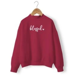 Christian Sweatshirt Blessed 17 Christian Sweatshirt Blessed -Lord's Guidance blessed crewneck sweatshirt burgundy