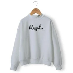 Christian Sweatshirt Blessed 14 Christian Sweatshirt Blessed -Lord's Guidance blessed crewneck sweatshirt gray