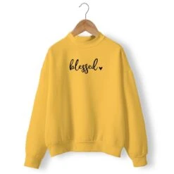 Christian Sweatshirt Blessed 15 Christian Sweatshirt Blessed -Lord's Guidance blessed crewneck sweatshirt yellow