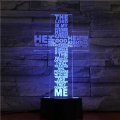 Christian Lamp Psalm 23 17 Christian Lamp Psalm 23 -Lord's Guidance blue Psalm 23 lamp lords guidance