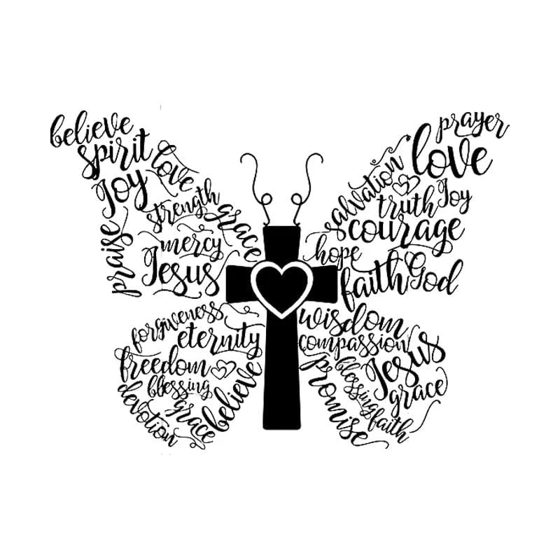 Christian Sweatshirt Butterfly 5 Christian Sweatshirt Butterfly - Image 3