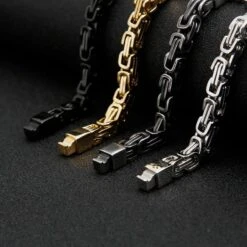 Men's Cross Bracelet Byzantine Chain 26 Men's Cross Bracelet Byzantine Chain -Lord's Guidance byzantine cross bracelet clasp