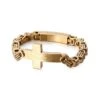 Men's Cross Bracelet Byzantine Chain 2 Men's Cross Bracelet Byzantine Chain -Lord's Guidance byzantine cross bracelet gold