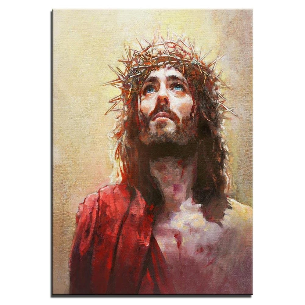 Christian Canvas Art Jesus Crown Of Thorns 4 Christian Canvas Art Jesus Crown Of Thorns - Image 2