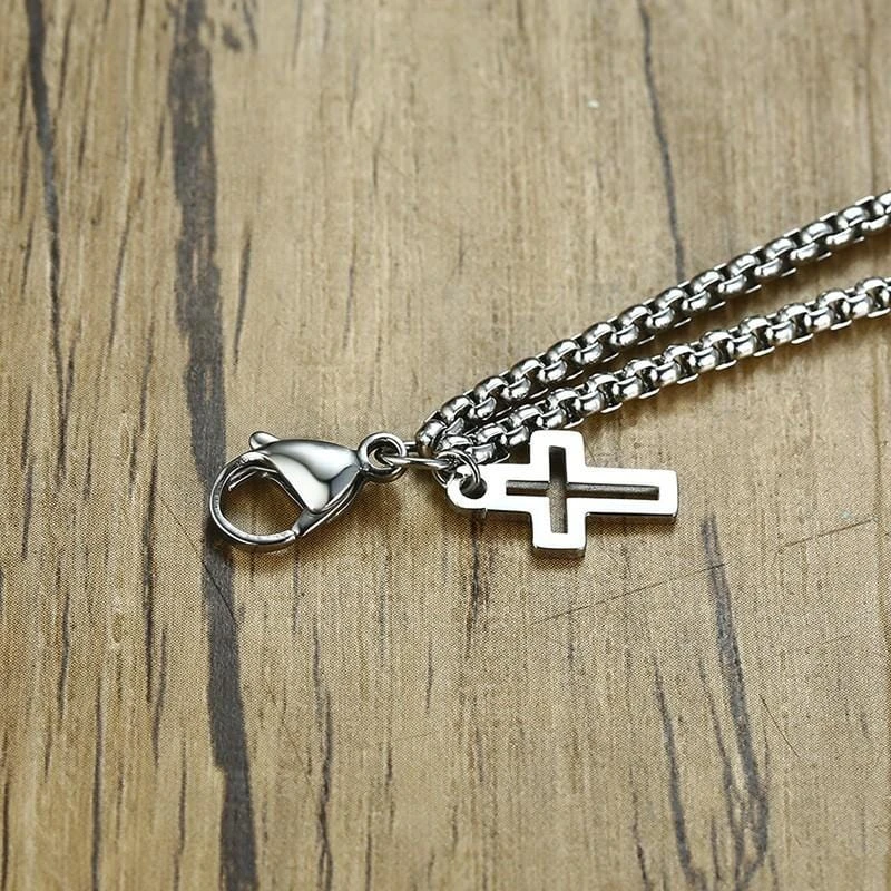 Men's Cross Bracelet Cross Charm Chain 4 Men's Cross Bracelet Cross Charm Chain - Image 2