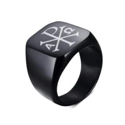 Christian Ring Chi Rho Signet Ring