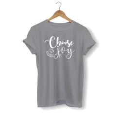 Christian T-Shirt Choose Joy 21 Christian T-Shirt Choose Joy -Lord's Guidance choose joy shirt gray