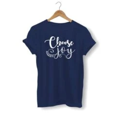 Christian T-Shirt Choose Joy 22 Christian T-Shirt Choose Joy -Lord's Guidance choose joy shirt navy