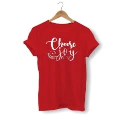 Christian T-Shirt Choose Joy 17 Christian T-Shirt Choose Joy -Lord's Guidance choose joy shirt red