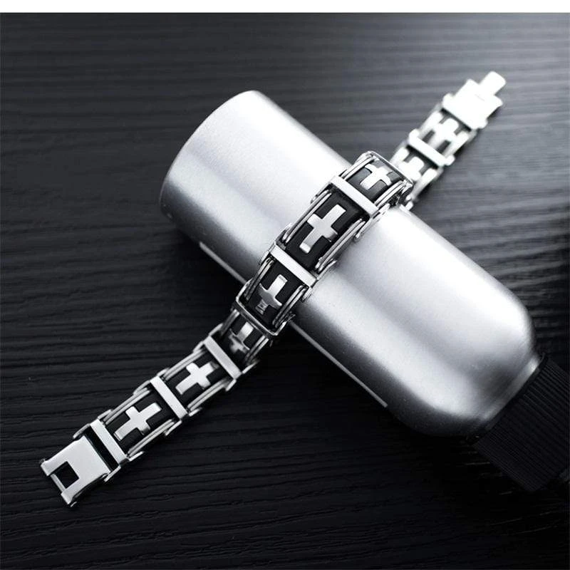 Men's Cross Bracelet Elegancy 6 Men's Cross Bracelet Elegancy - Image 4