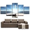 Christian Canvas Art White Cross 2 Christian Canvas Art White Cross -Lord's Guidance christian cross wall art