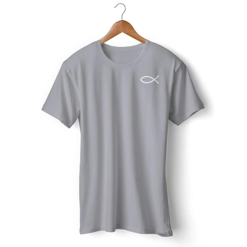 Christian T-Shirt Fish Symbol 5 Christian T-Shirt Fish Symbol - Image 3