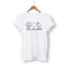 Christian T-Shirt Peace Love Prayer 2 Christian T-Shirt Peace Love Prayer -Lord's Guidance christian shirts for women white