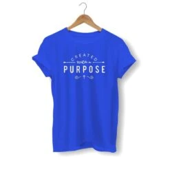 Christian T-Shirt Created With A Purpose -Lord's Guidance created with a purpose shirt blue