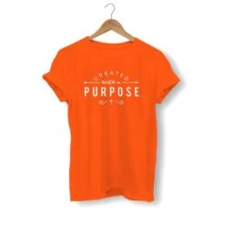 Christian T-Shirt Created With A Purpose -Lord's Guidance created with a purpose shirt orange