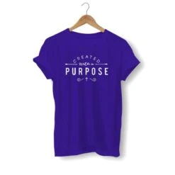 Christian T-Shirt Created With A Purpose -Lord's Guidance created with a purpose shirt purple