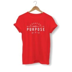 Christian T-Shirt Created With A Purpose -Lord's Guidance created with a purpose shirt red