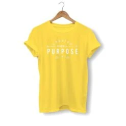 Christian T-Shirt Created With A Purpose -Lord's Guidance created with a purpose shirt yellow