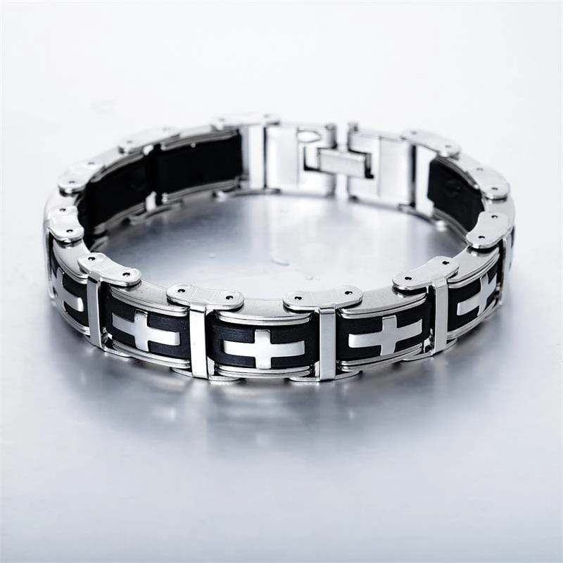 Men's Cross Bracelet Elegancy 5 Men's Cross Bracelet Elegancy - Image 3