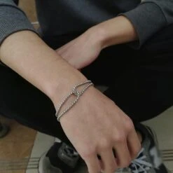 Men's Cross Bracelet Cross Charm Chain 11 Men's Cross Bracelet Cross Charm Chain -Lord's Guidance cross charm bracelet men s chain lord s guidance