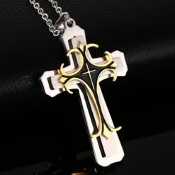 Men's Christian Necklace Spirit 7 Men's Christian Necklace Spirit -Lord's Guidance cross pendant mens necklace lord s Guidance