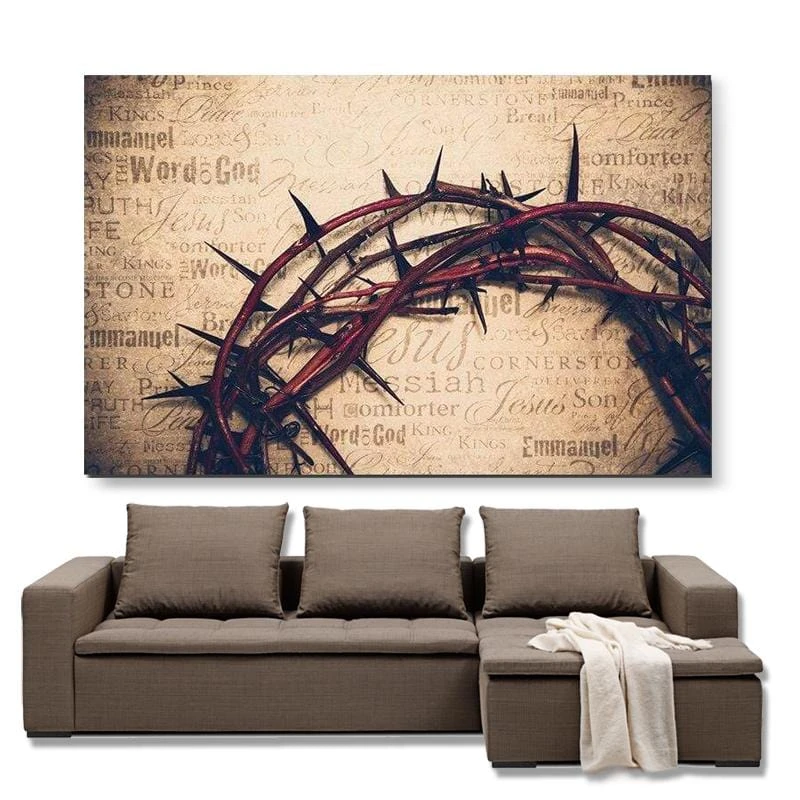 Christian Canvas Art Crown Of Thorns 3 Christian Canvas Art Crown Of Thorns